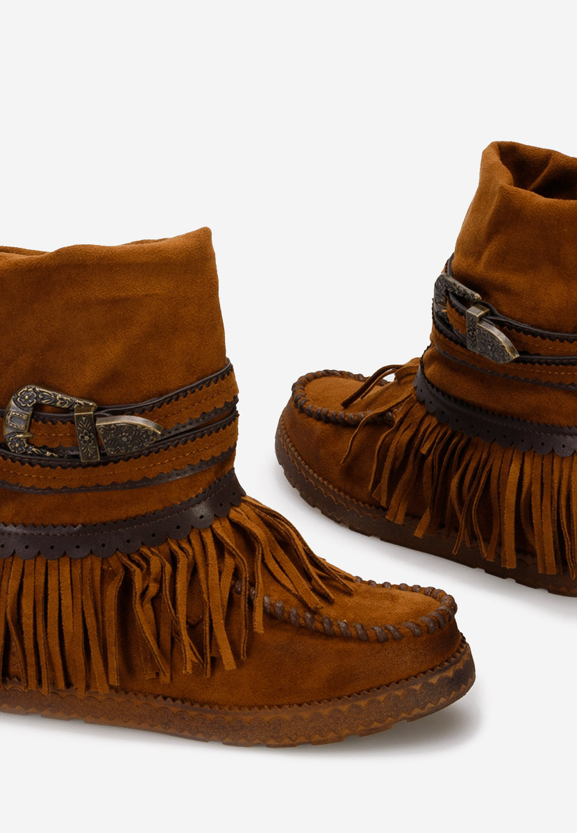 Camelové mocc kozačky Filin