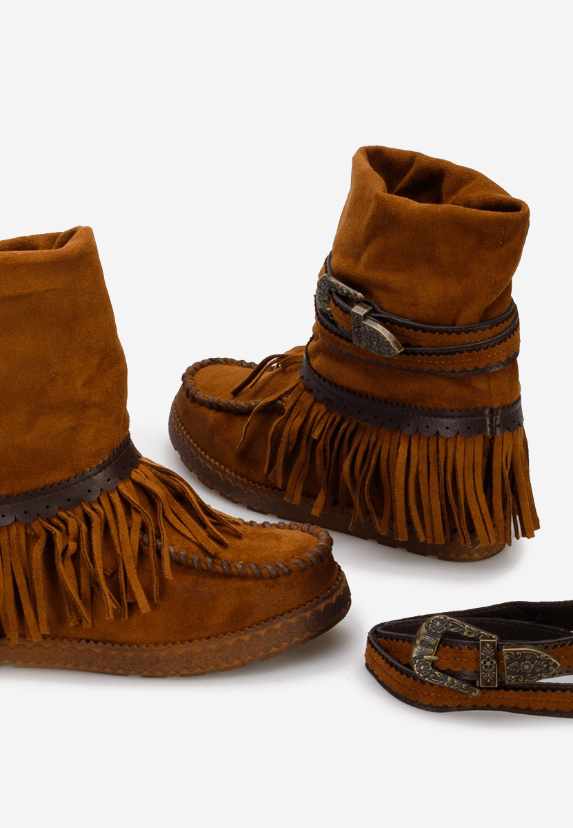 Camelové mocc kozačky Filin