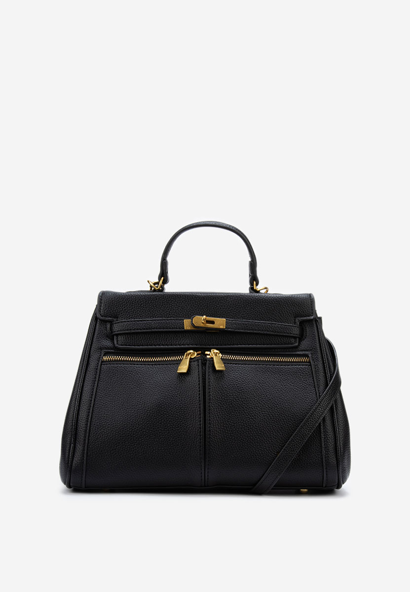 Černá rukojeť kabelky Auburn