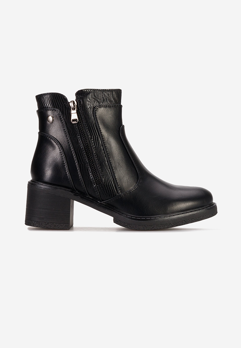 Černé kotníková obuv Caleiaja