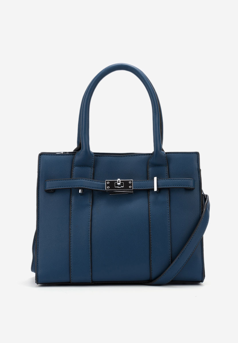 Tmavě modré rukojeť kabelky Yvesa