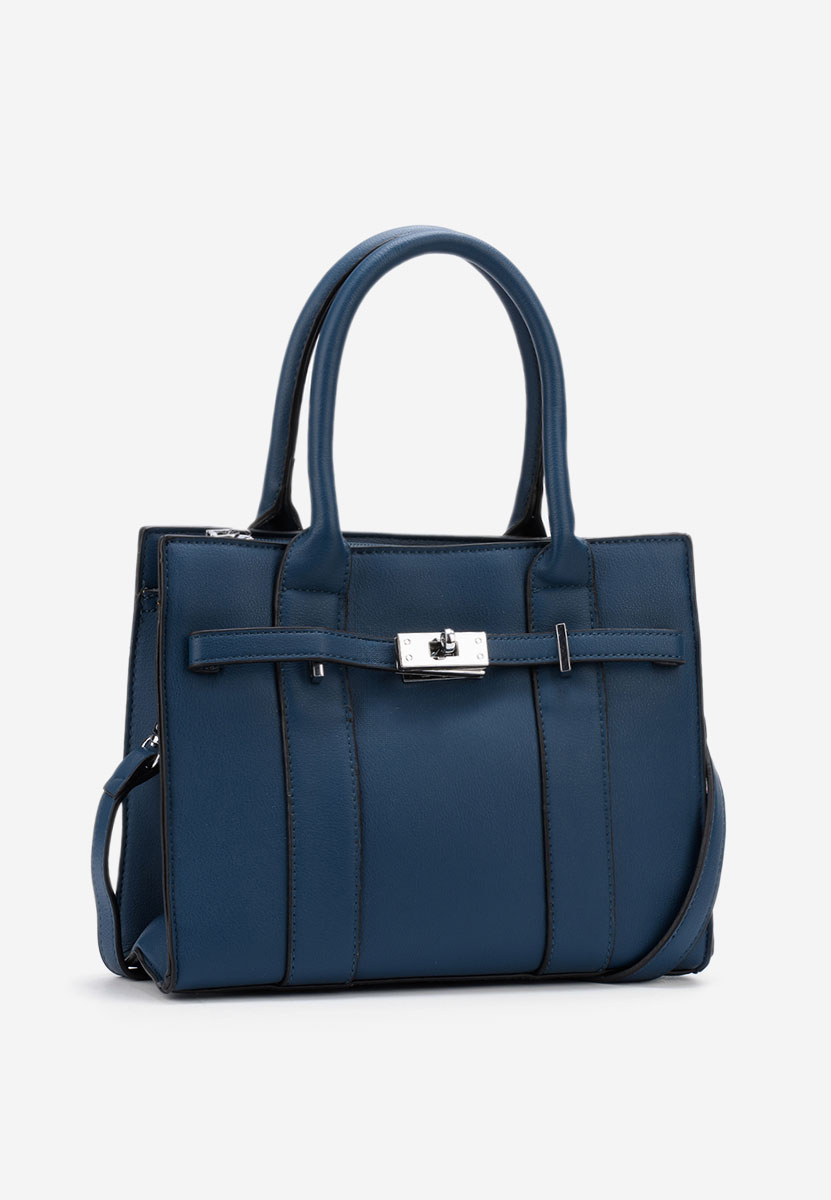 Tmavě modré rukojeť kabelky Yvesa