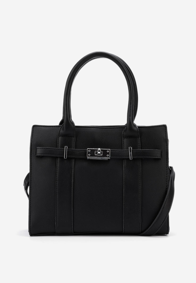 Černá rukojeť kabelky Yvesa