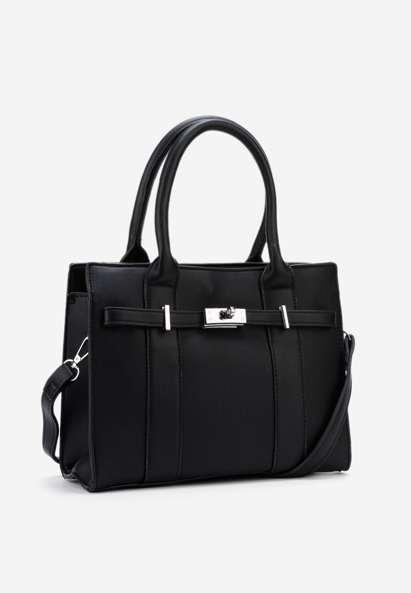 Černá rukojeť kabelky Yvesa