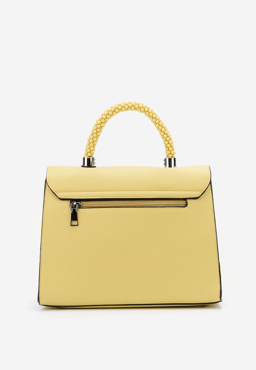 Žlutá rukojeť kabelky Saera