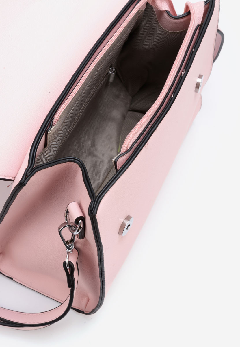 Ružové rukojeť kabelky Saera
