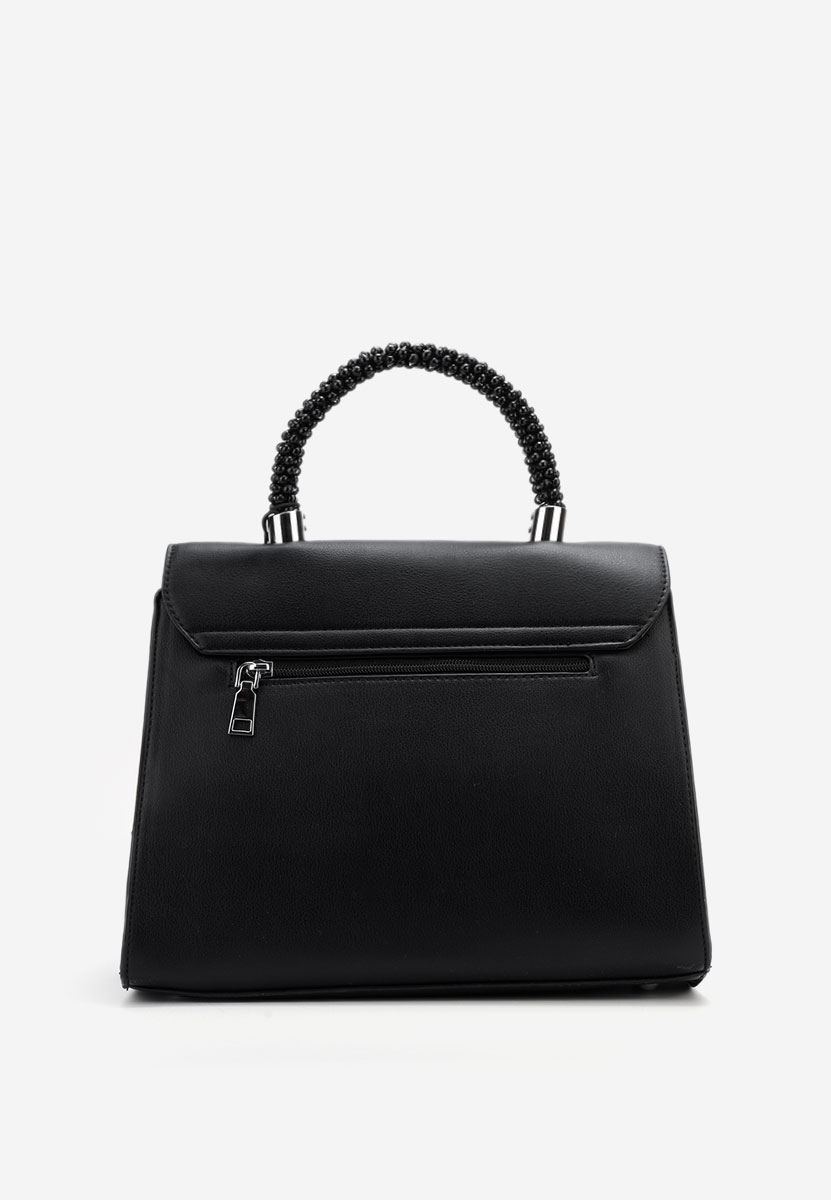 Černá rukojeť kabelky Saera
