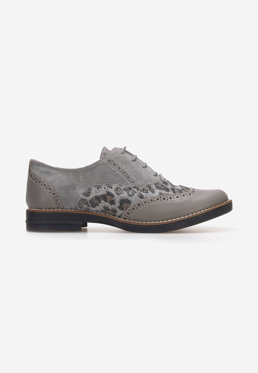 Šedé dámské brogue obuv Emily V2