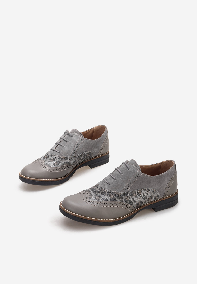 Šedé dámské brogue obuv Emily V2