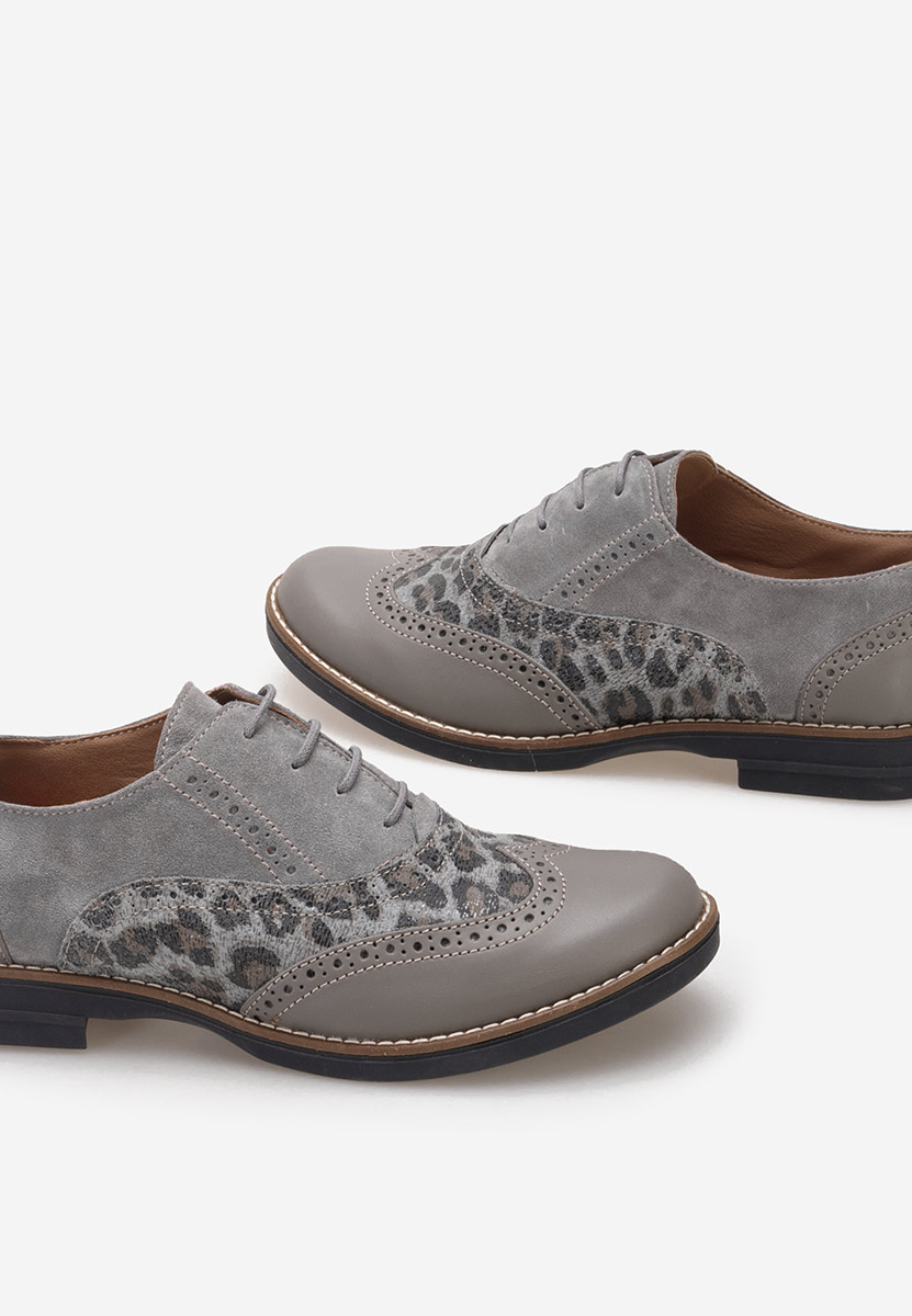 Šedé dámské brogue obuv Emily V2