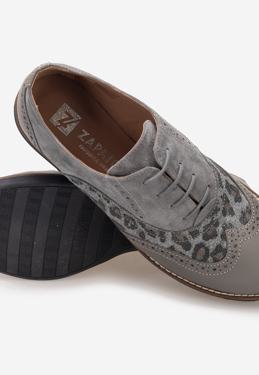 Šedé dámské brogue obuv Emily V2