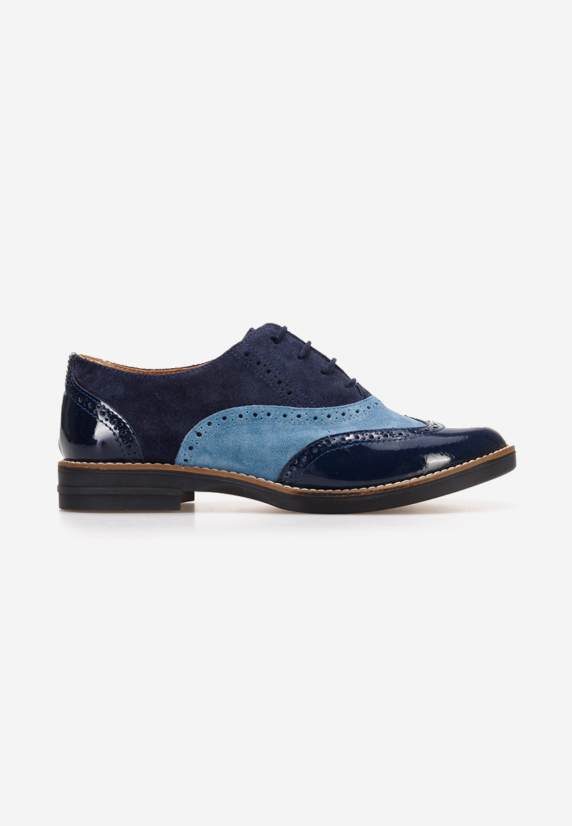 Tmavě modré dámské brogue obuv Emily V7 Tmavě modré dámské brogue obuv Emily V7