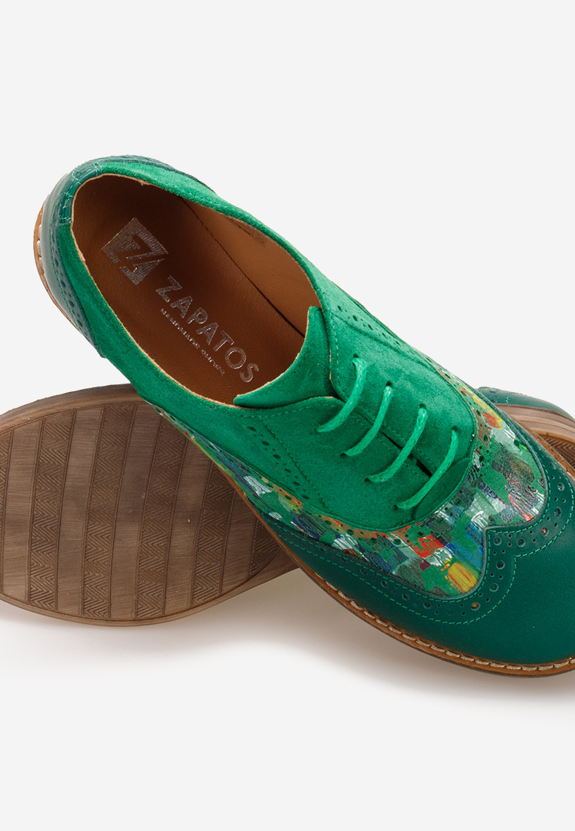 Zelené dámské brogue obuv Emily V2 Zelené dámské brogue obuv Emily V2