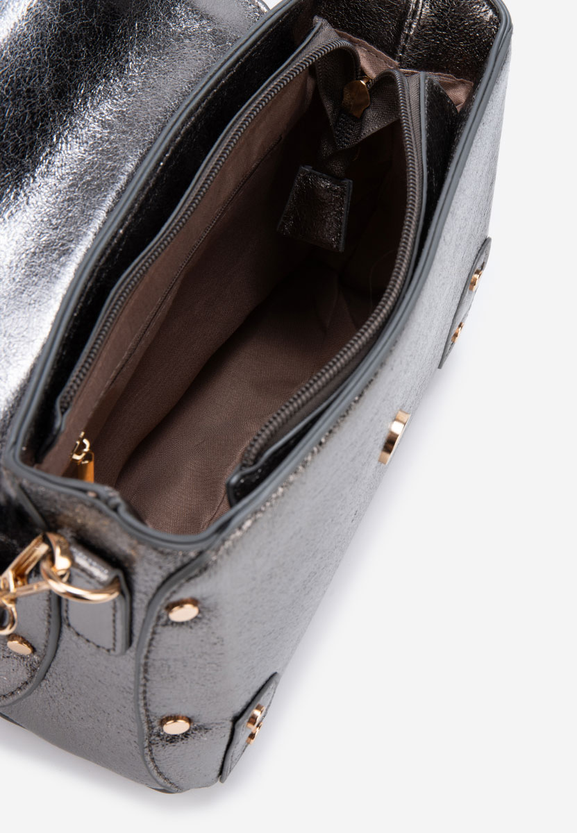 Šedé rukojeť kabelky Aneka