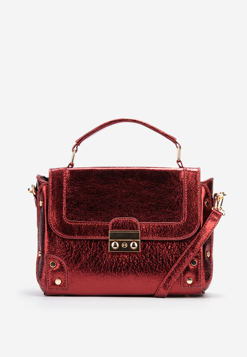 Červená rukojeť kabelky Aneka