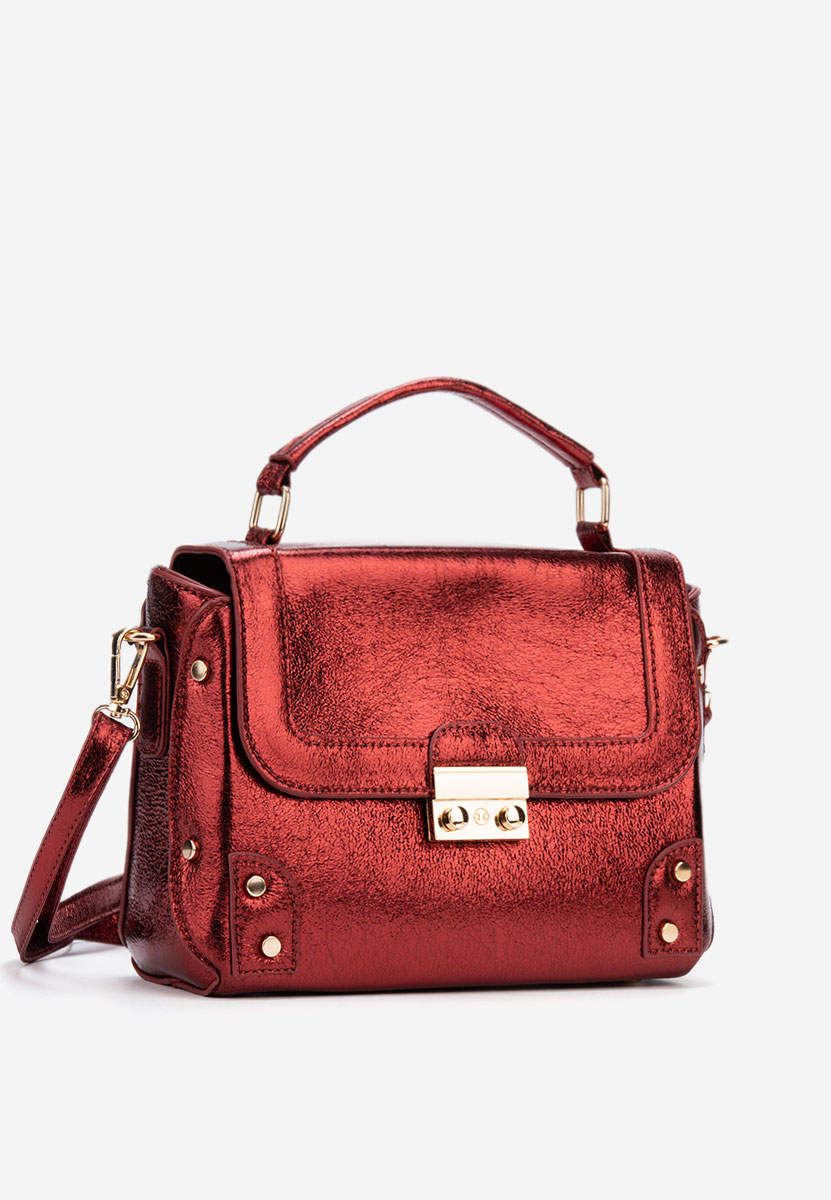 Červená rukojeť kabelky Aneka