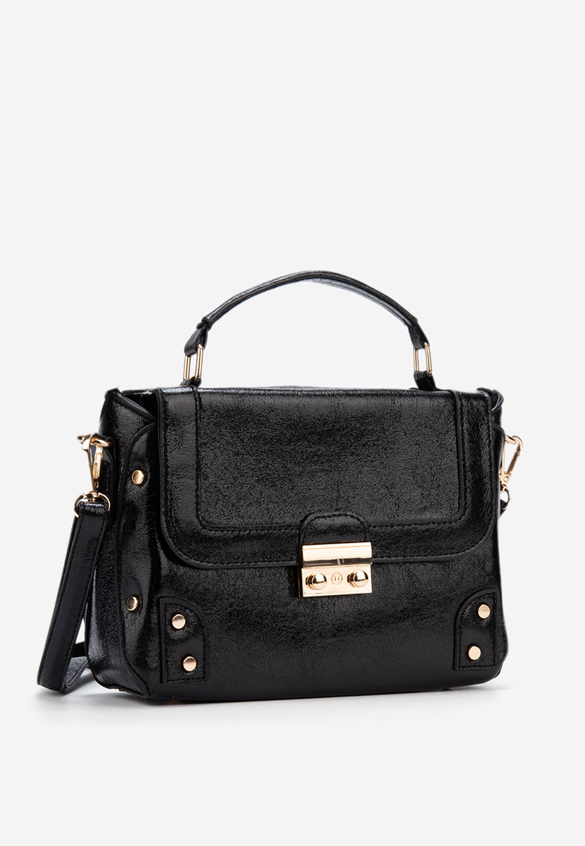 Černá rukojeť kabelky Aneka