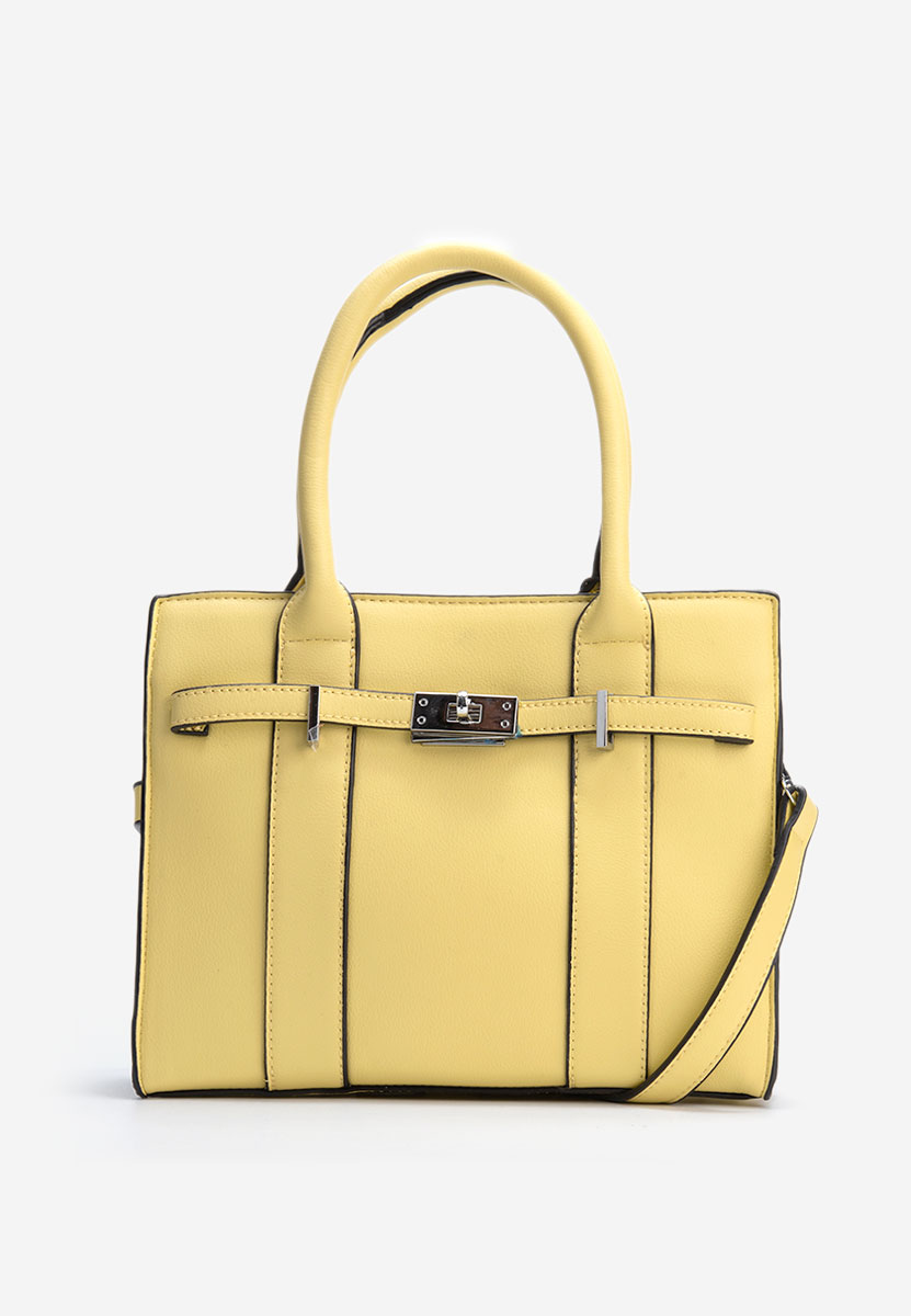 Žlutá rukojeť kabelky Yvesa