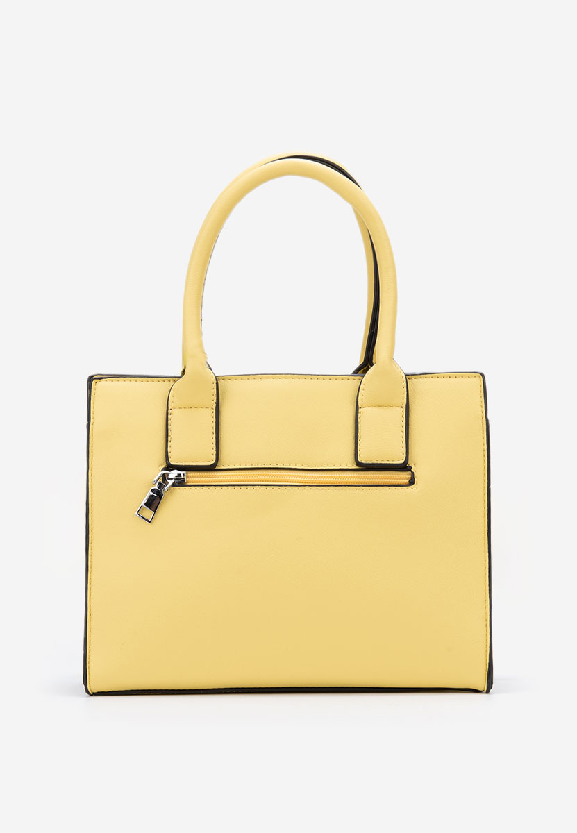 Žlutá rukojeť kabelky Yvesa