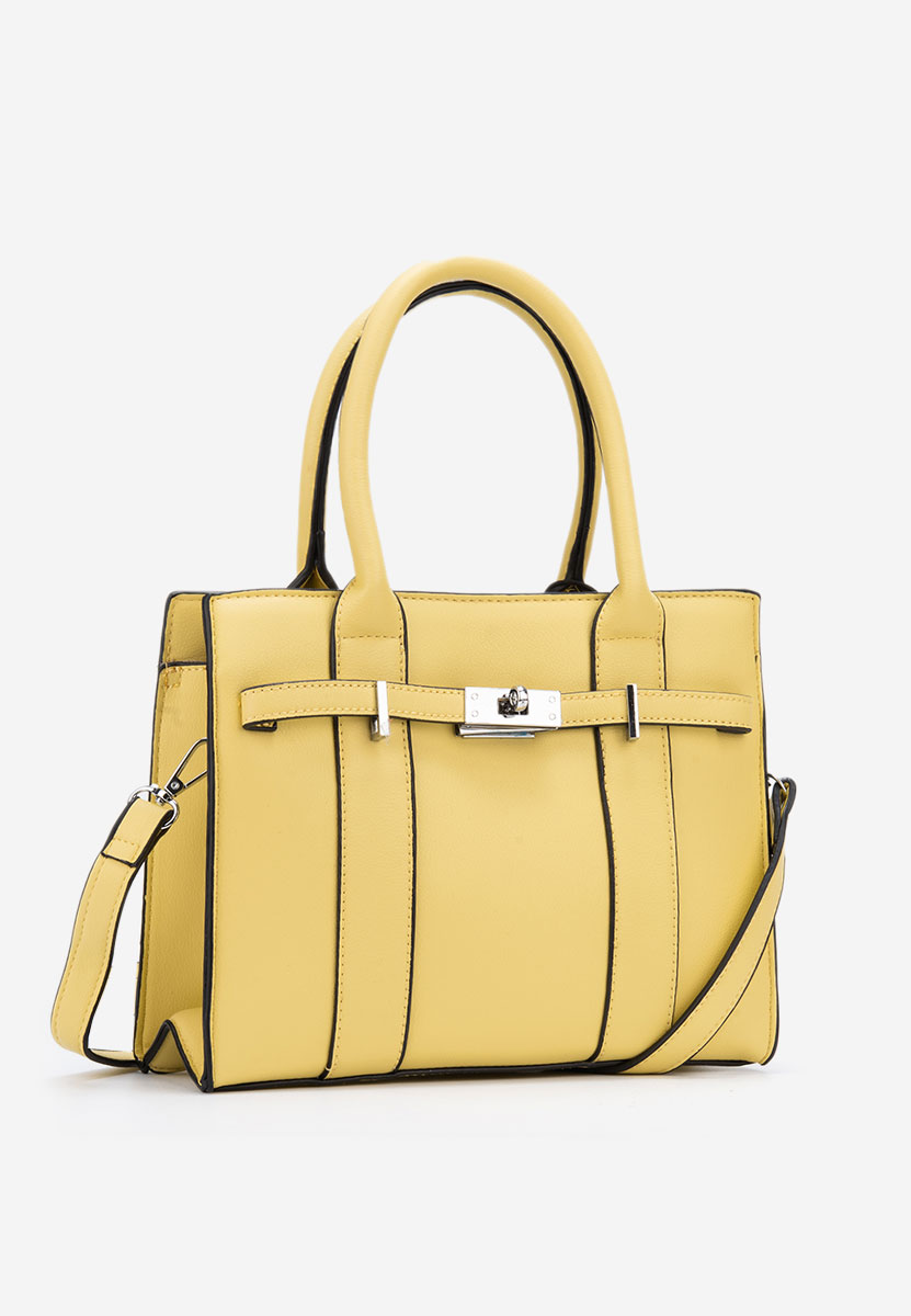 Žlutá rukojeť kabelky Yvesa