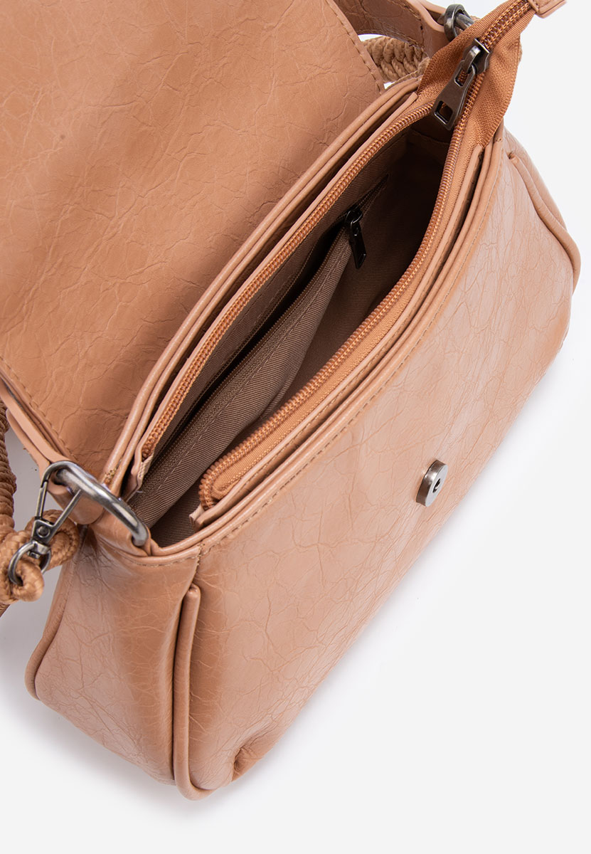 Hnedé rukojeť kabelky Tinsia