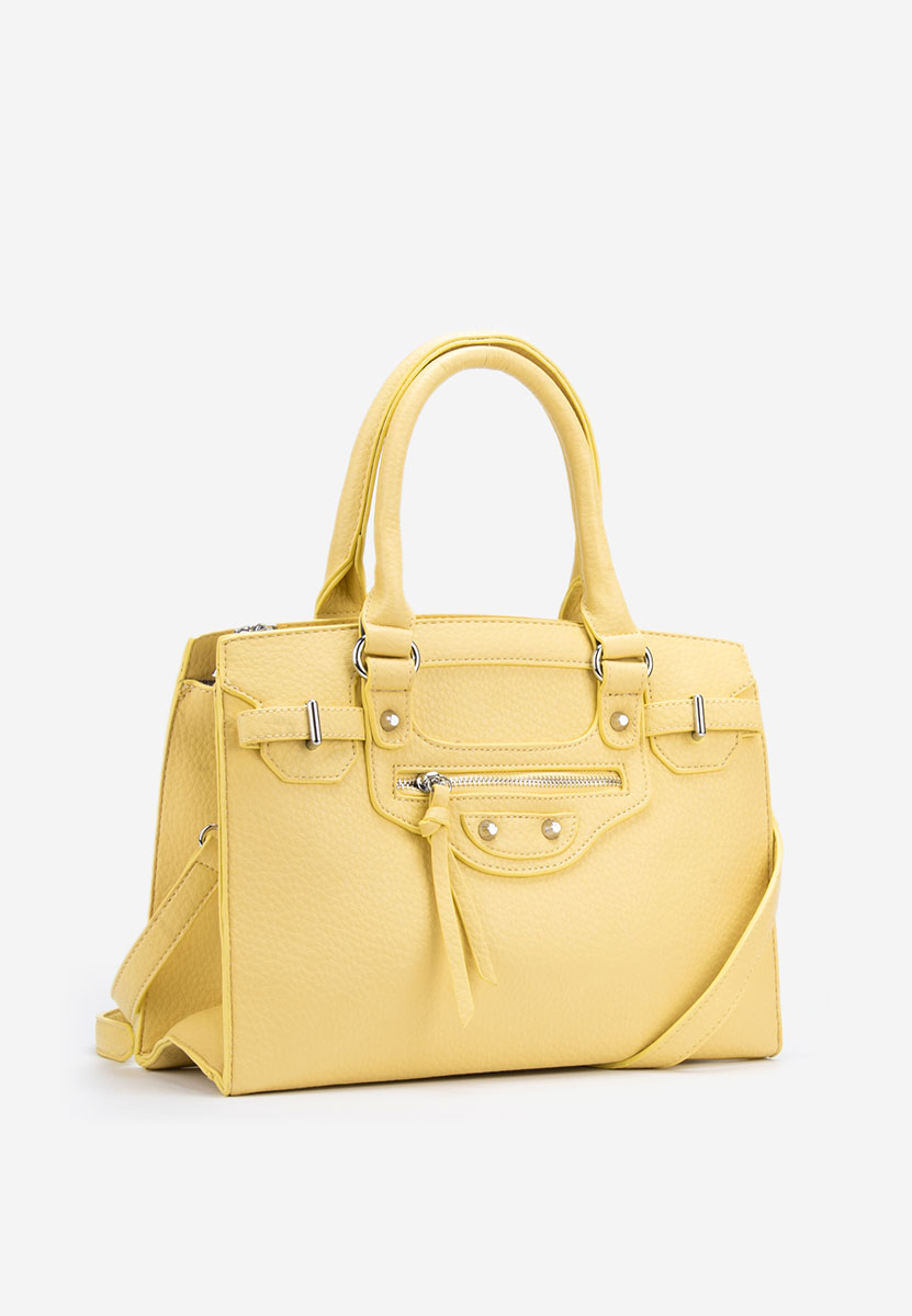 Žlutá rukojeť kabelky Lentia