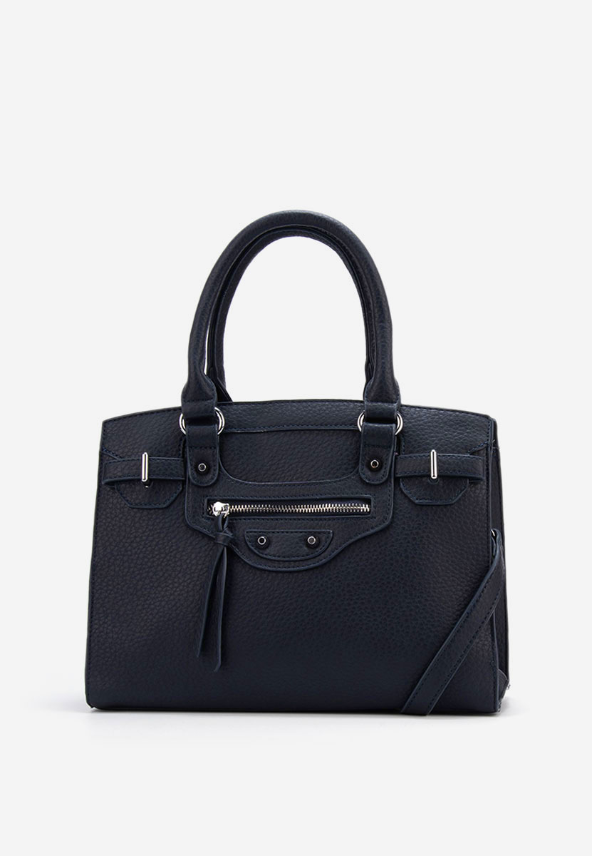 Tmavě modré kancelářská kabelka Lentia