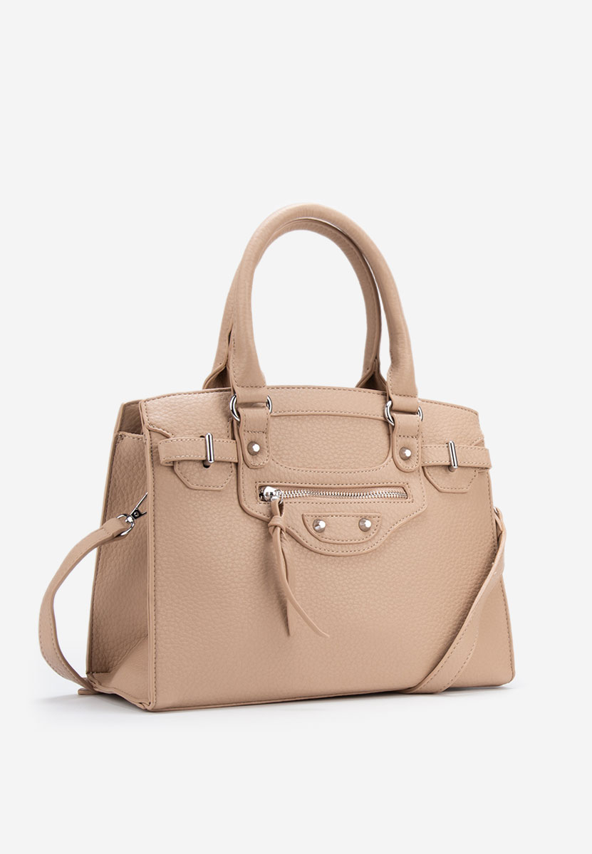 Khaki kancelářská kabelka Lentia