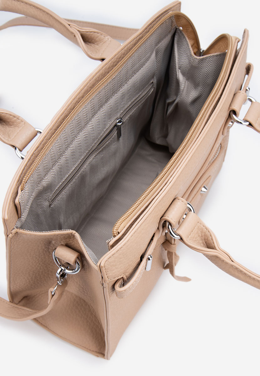 Khaki kancelářská kabelka Lentia