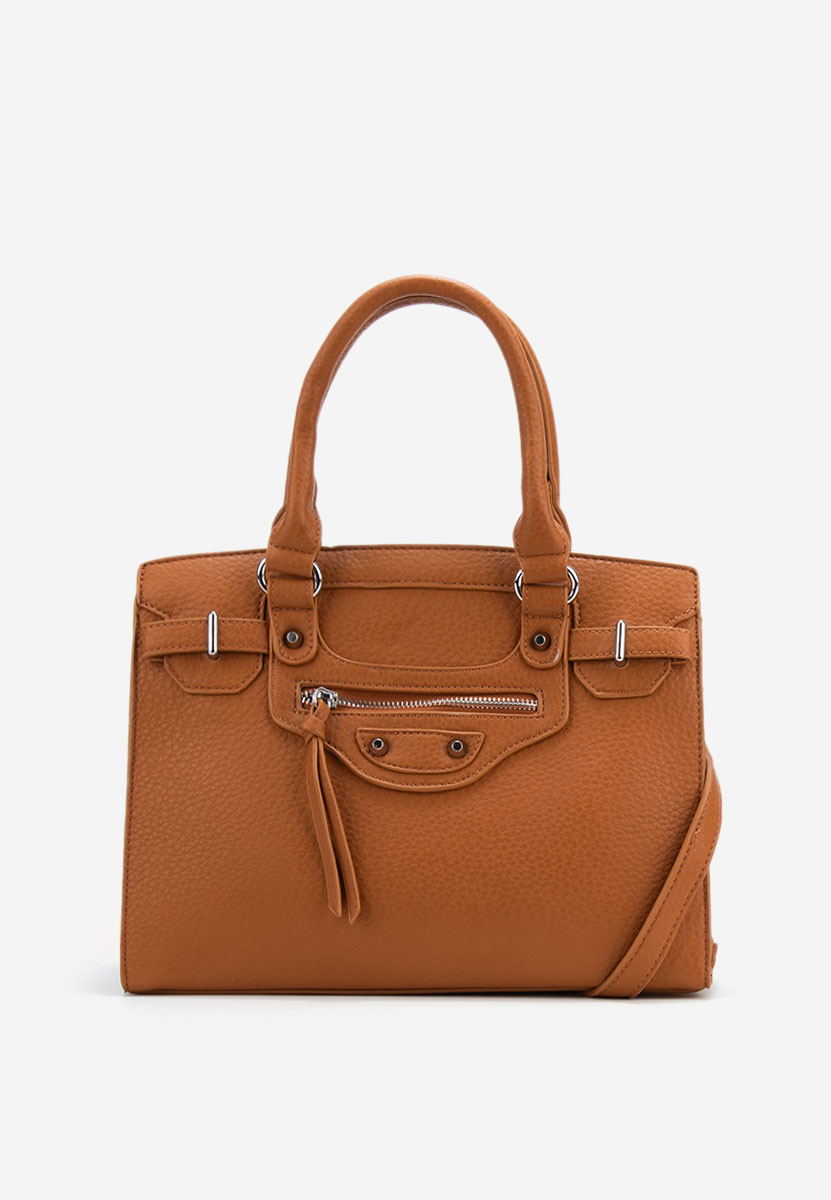 Hnedé rukojeť kabelky Lentia