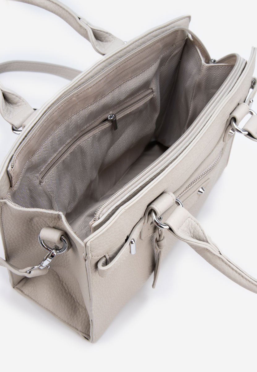 Šedé kancelářská kabelka Lentia