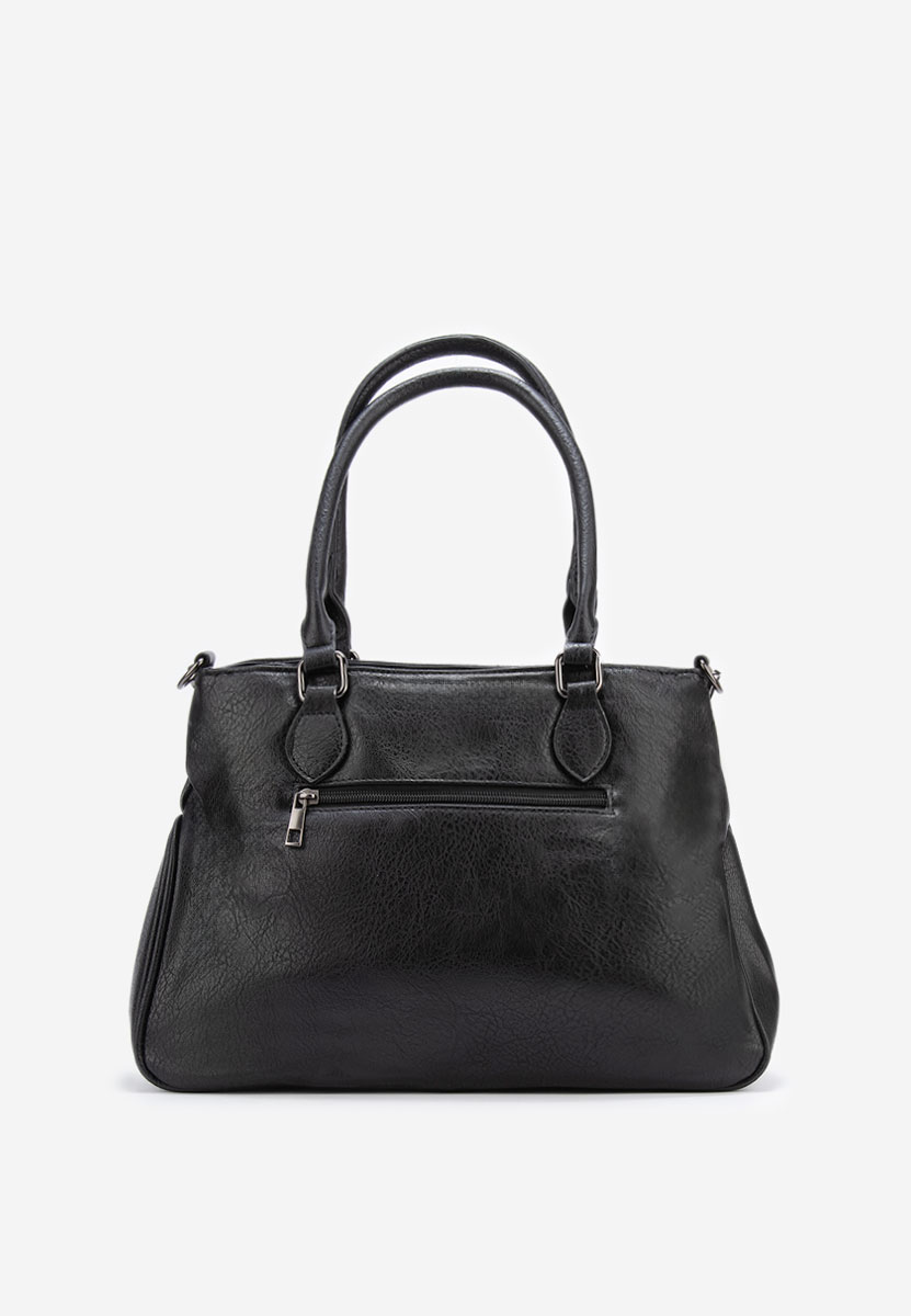 Černá rukojeť kabelky Zaura