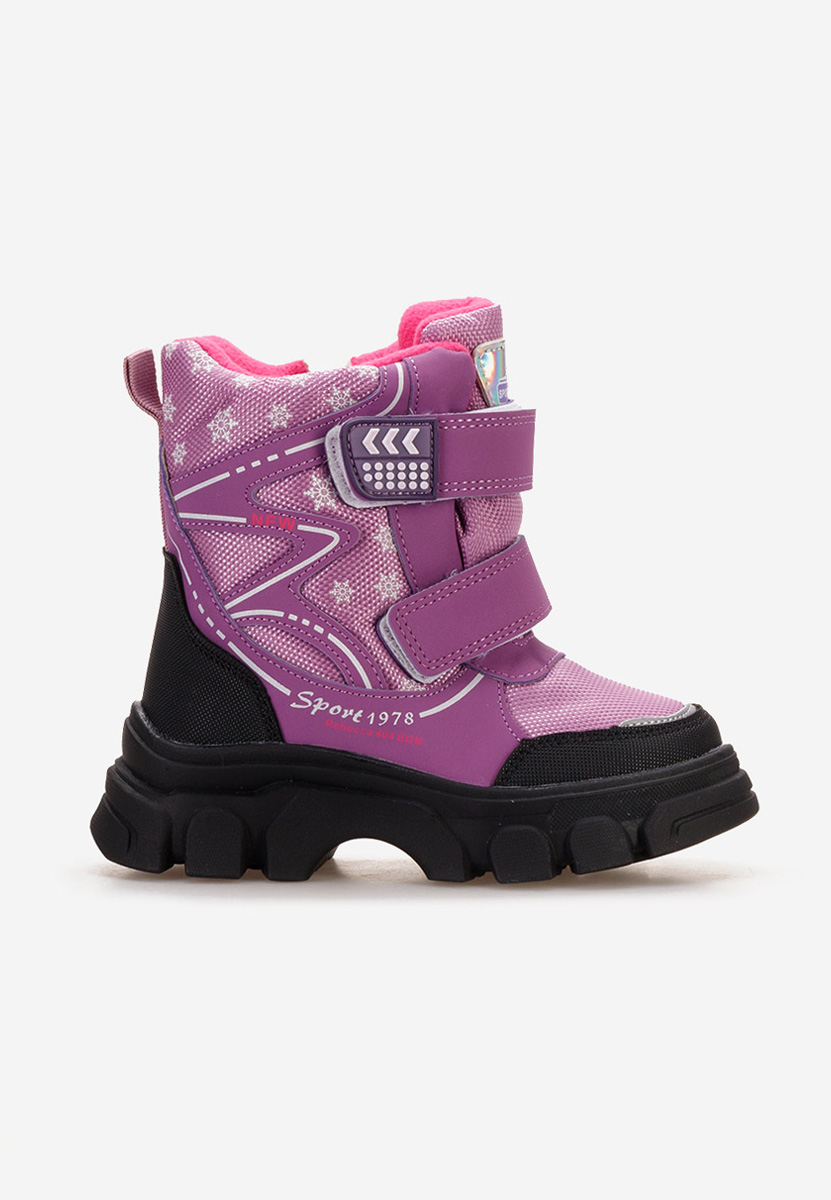 Fialové dívčí kotníkové boty Mendoza