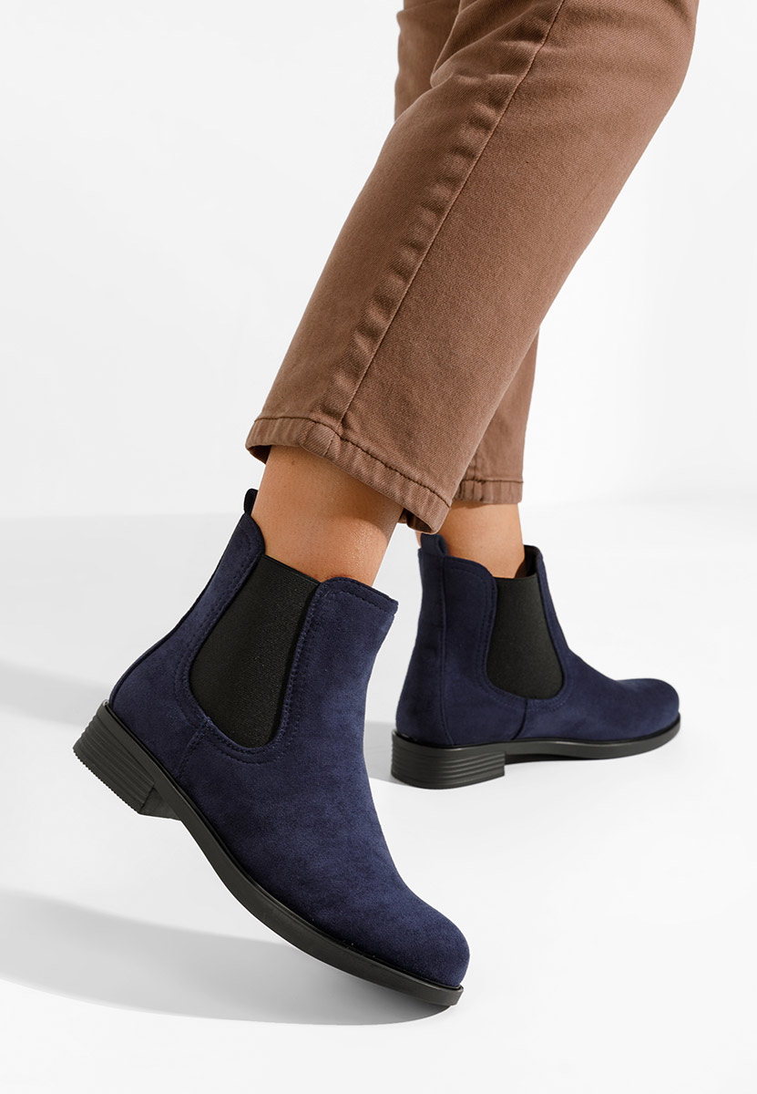 Tmavě modré dámské kotníkové boty Zelmira