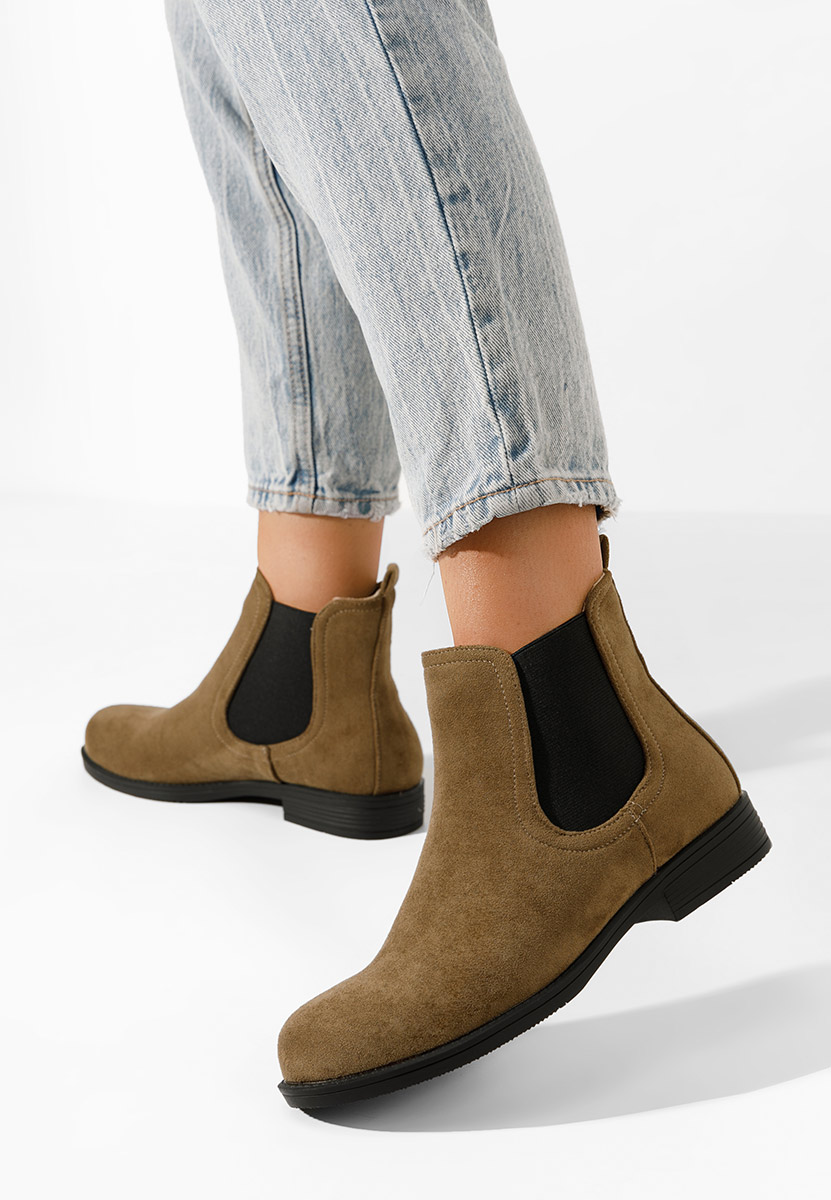 Zelené dámské kotníkové boty Zelmira