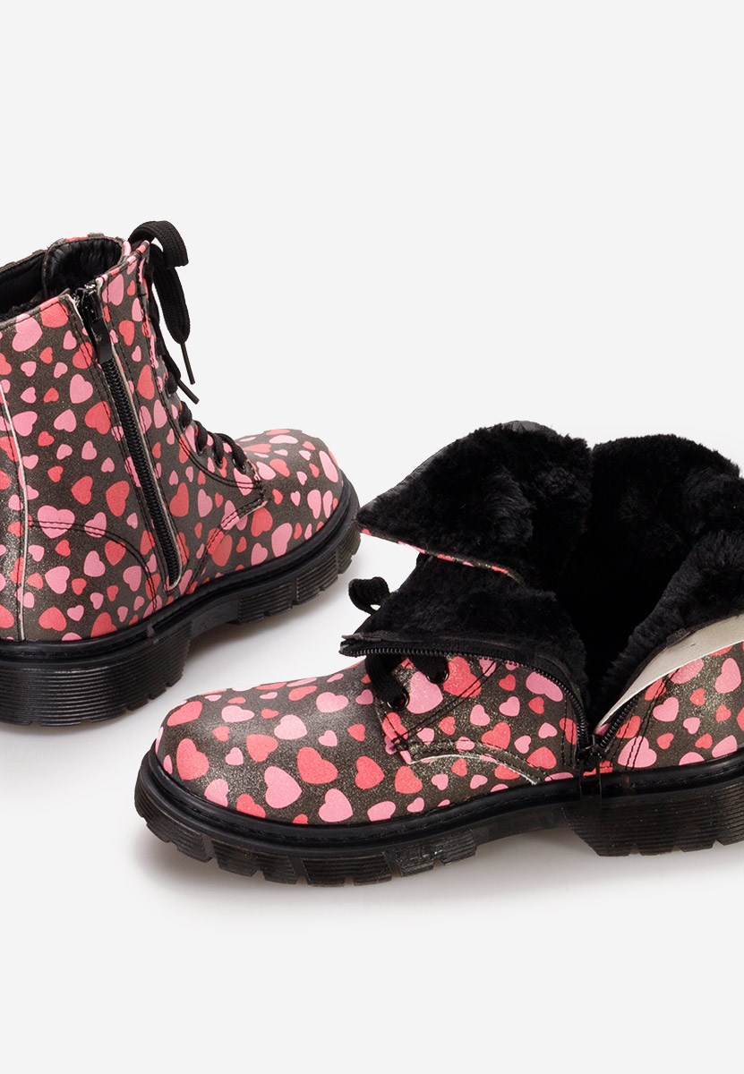 Viacfarebné dívčí kotníkové boty Axelia