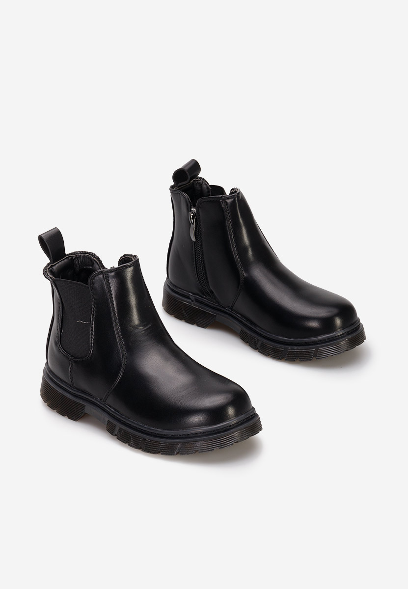 Černé dětské kotníkové boty Trivoli
