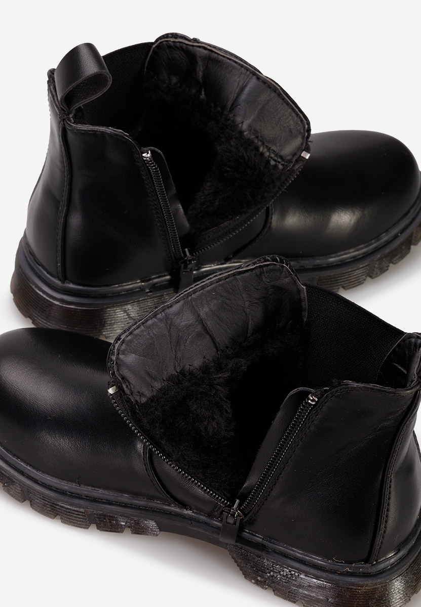 Černé dětské kotníkové boty Trivoli