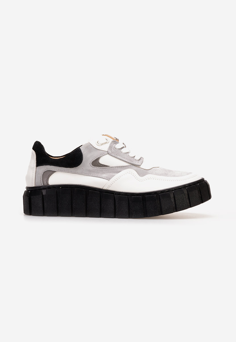 Bílé kožené dámské sneakersy Caera