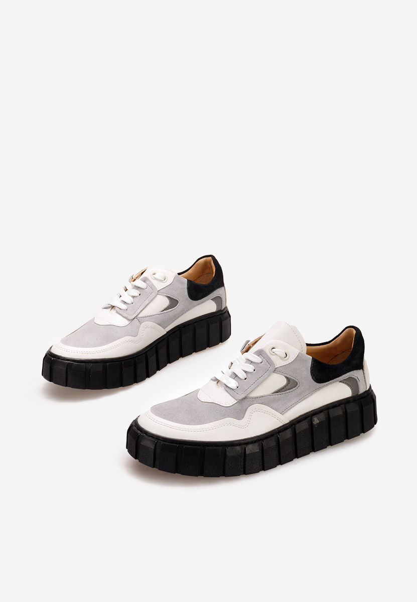 Bílé kožené dámské sneakersy Caera