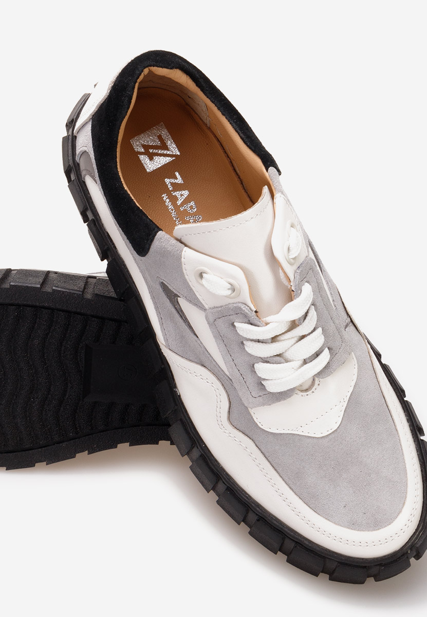 Bílé kožené dámské sneakersy Caera