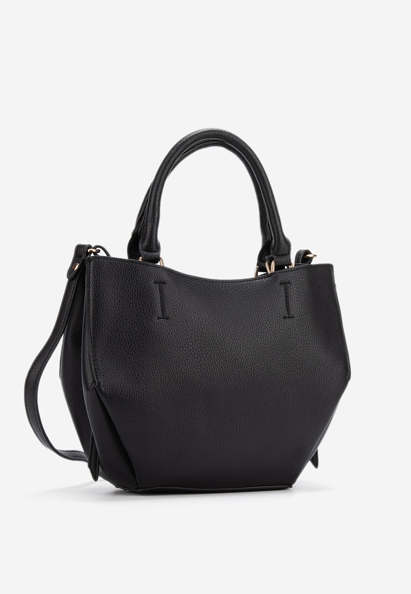 Černá rukojeť kabelky Fivola