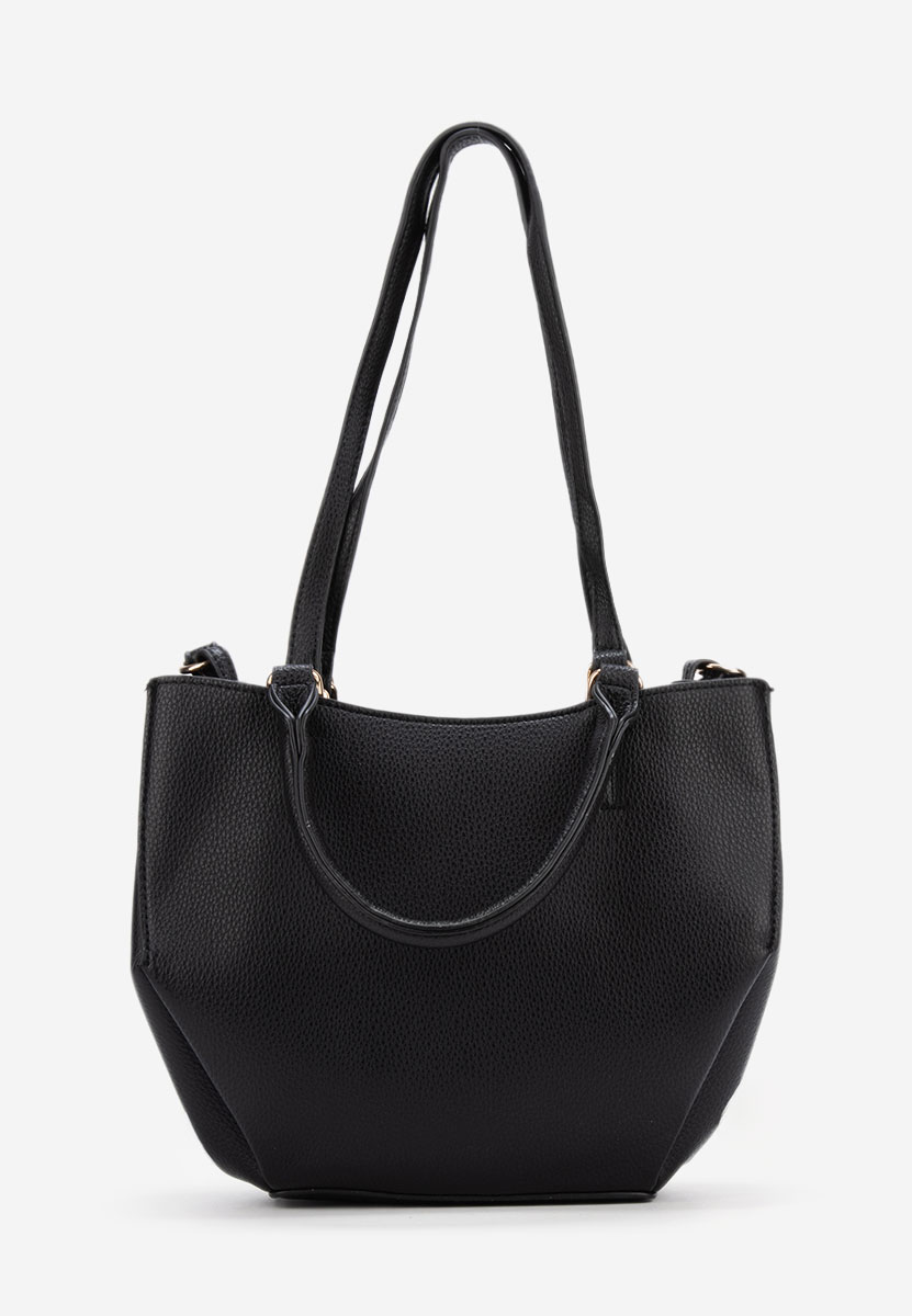 Černá rukojeť kabelky Fivola