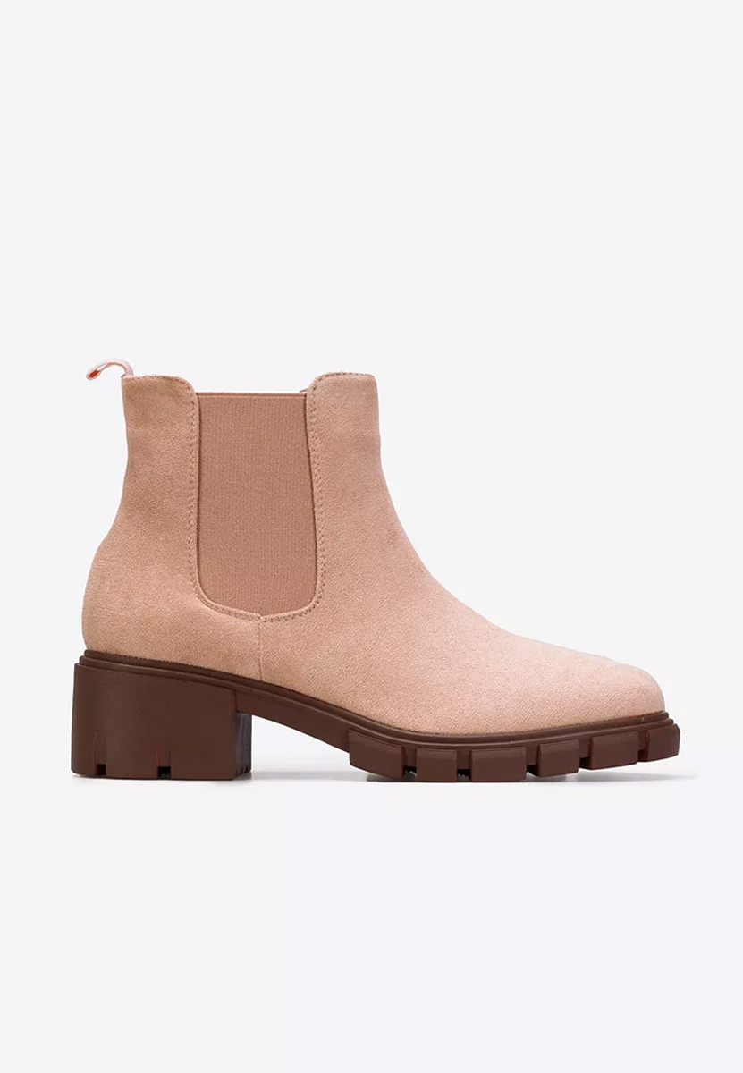 Béžové dámské chelsea boty Alyona