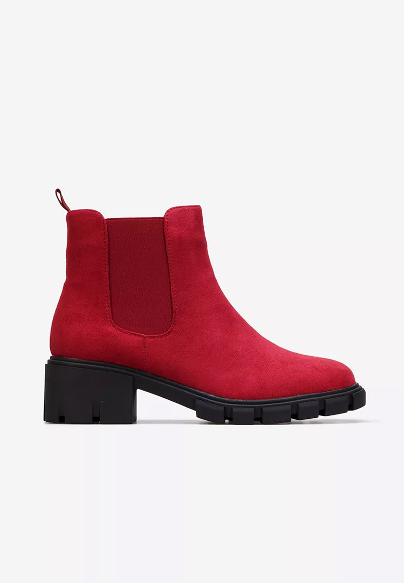 Červené dámské kotníková obuv Alyona