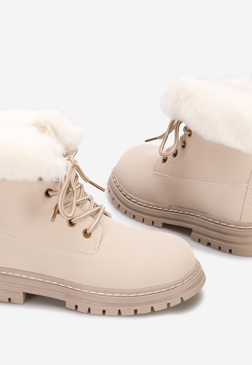 Béžové dětské kotníkové boty Nimble