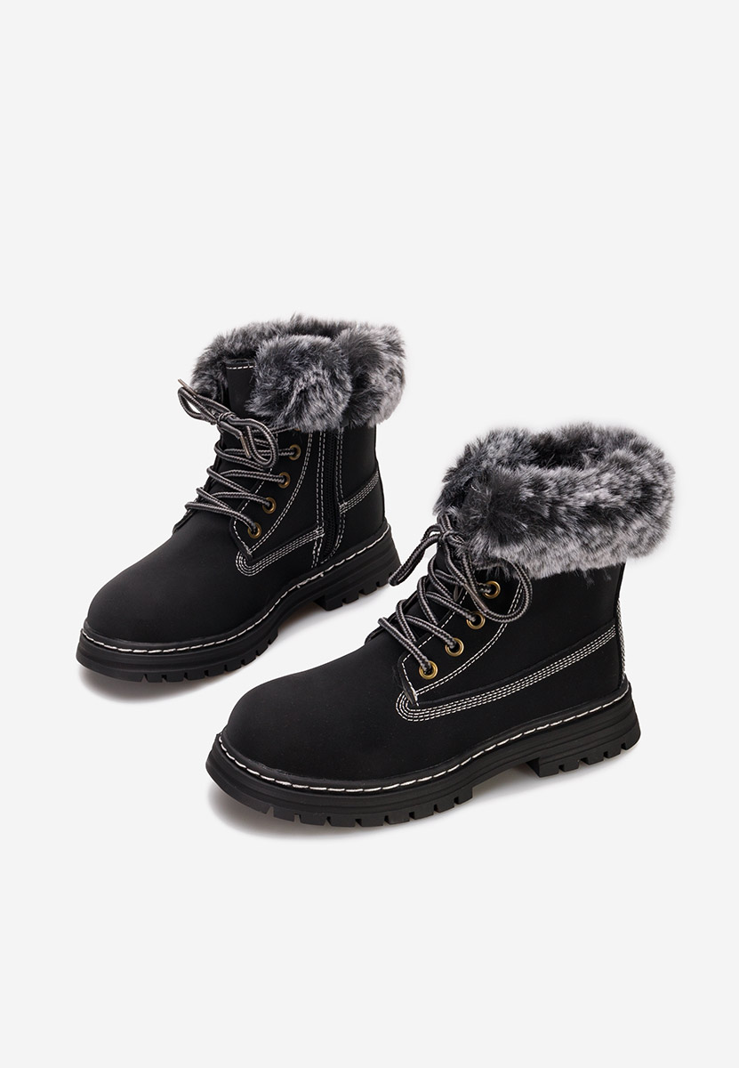 Černé dětské kotníkové boty Nimble