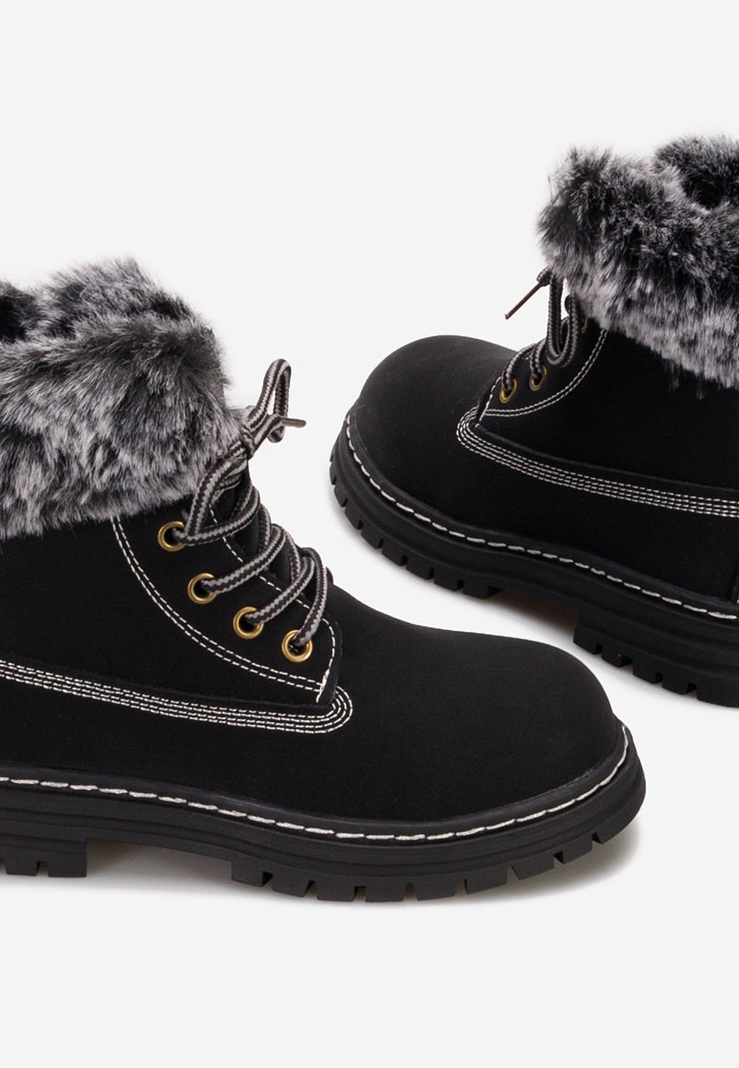 Černé dětské kotníkové boty Nimble