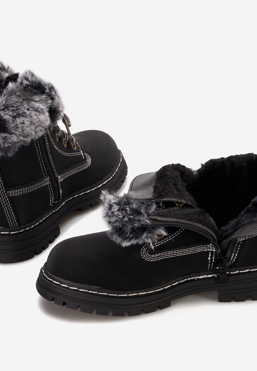 Černé dětské kotníkové boty Nimble