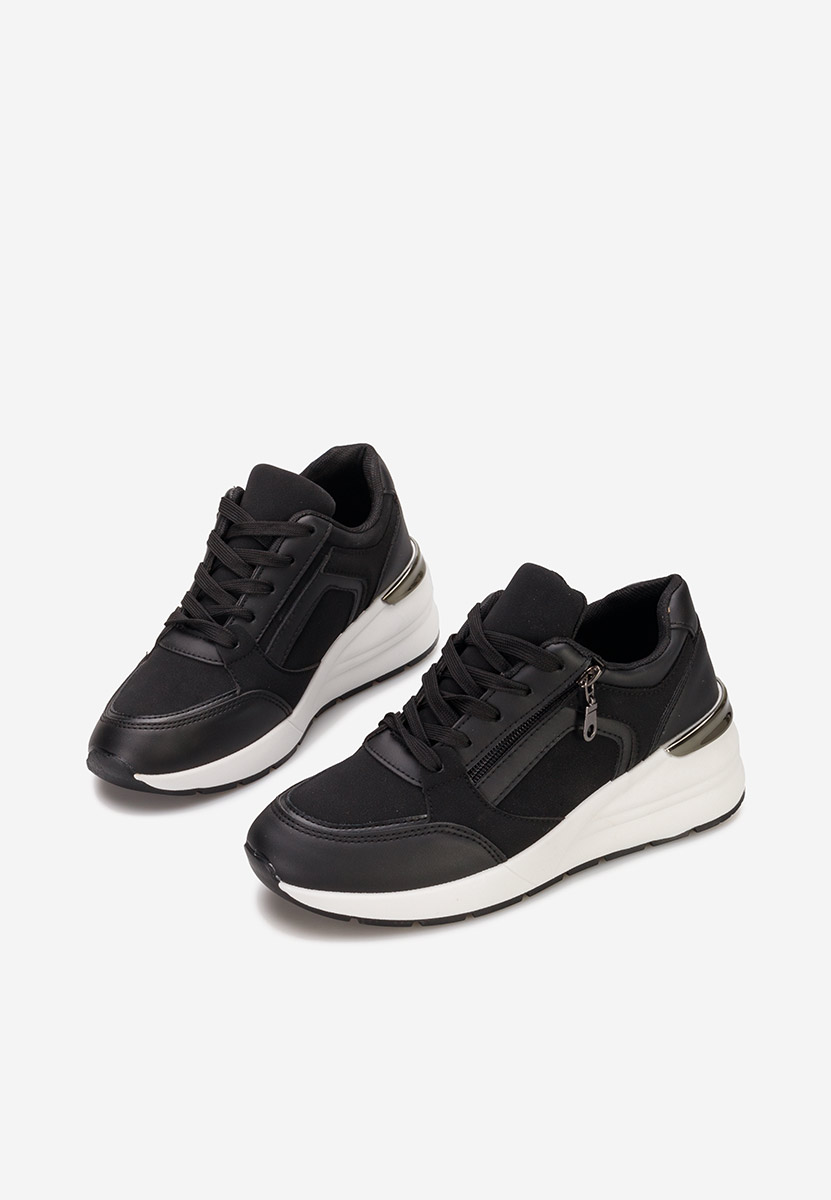 Černé dámské tenisky na klínku Henia